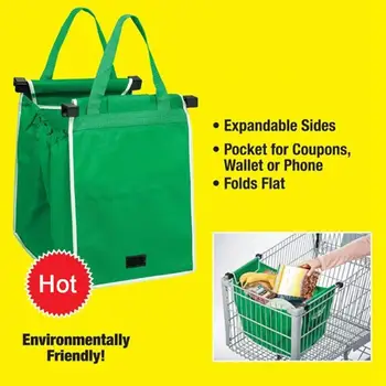 2pcs Shopping Bag Foldable Eco-friendly Reusable Large Trolley Supermarket Large Capacity Tote Bag 
2pcs Shopping Bag Foldable Eco-friendly Reusable Large Trolley Supermarket Large Capacity Tote Bag