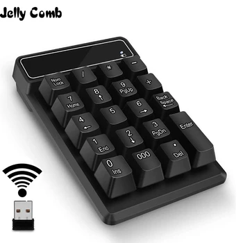 Jelly Comb Bluetooth Digital Keyboard 2.4G Wireless Waterproof 19-Key Financial Accounting Numeric Keypad for Laptop PC Desktop
Jelly Comb Bluetooth Digital Keyboard 2.4G Wireless Waterproof 19-Key Financial Accounting Numeric Keypad for Laptop PC Desktop