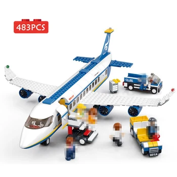 483PCS City Plane Series International Airport Airbus Aircraft Airplane Model Building Blocks Sets Figures Bricks Toys Kids Gift 
483PCS City Plane Series International Airport Airbus Aircraft Airplane Model Building Blocks Sets Figures Bricks Toys Kids Gift
