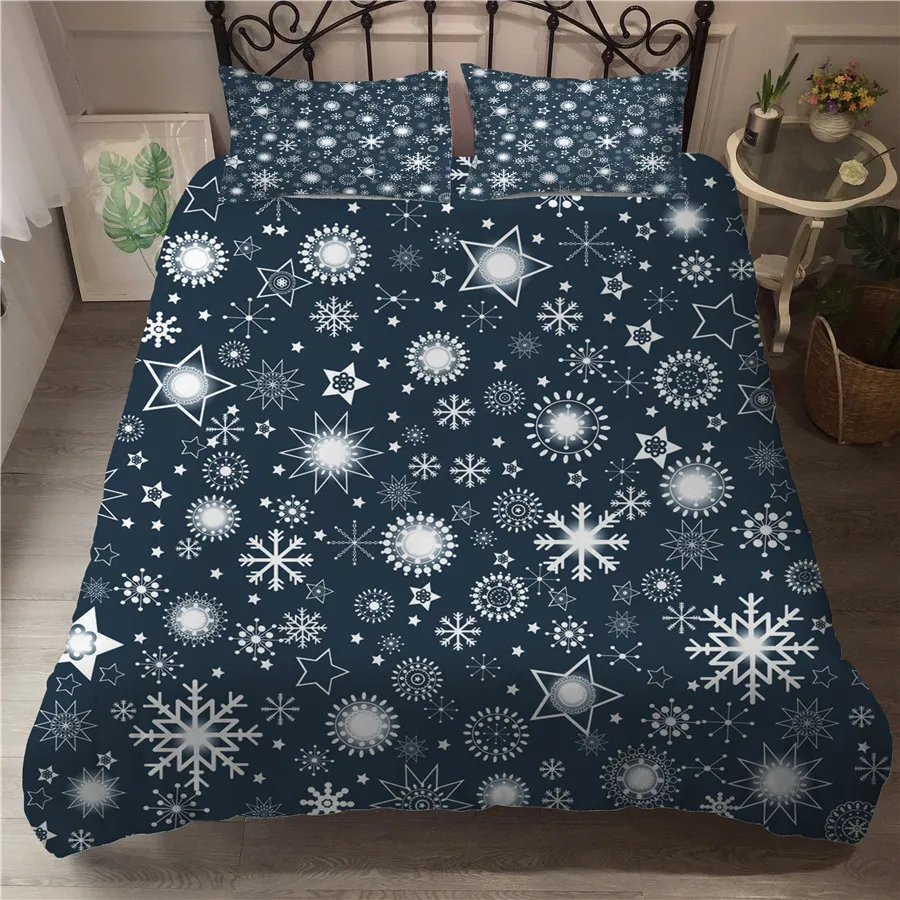 A Bedding Set 3D Printed Duvet Cover Bed Set Christmas Snowflake Home Textiles for Adults Bedclothes with Pillowcase #XH05
A Bedding Set 3D Printed Duvet Cover Bed Set Christmas Snowflake Home Textiles for Adults Bedclothes with Pillowcase #XH05