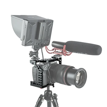 Aluminum Camera Cage Video Film Movie Making Rig Stabilizer for Canon EOS R Cold Shoe Mount Magic Arm Microphone Monitor
Aluminum Camera Cage Video Film Movie Making Rig Stabilizer for Canon EOS R Cold Shoe Mount Magic Arm Microphone Monitor