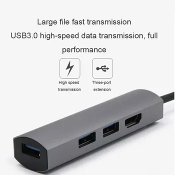 4 in 1 Multi USB 3.0 HUB Type C to 4K HDMI Adapter for Matebook Samsung S8/S9 Note 9 USB C Hub
4 in 1 Multi USB 3.0 HUB Type C to 4K HDMI Adapter for Matebook Samsung S8/S9 Note 9 USB C Hub