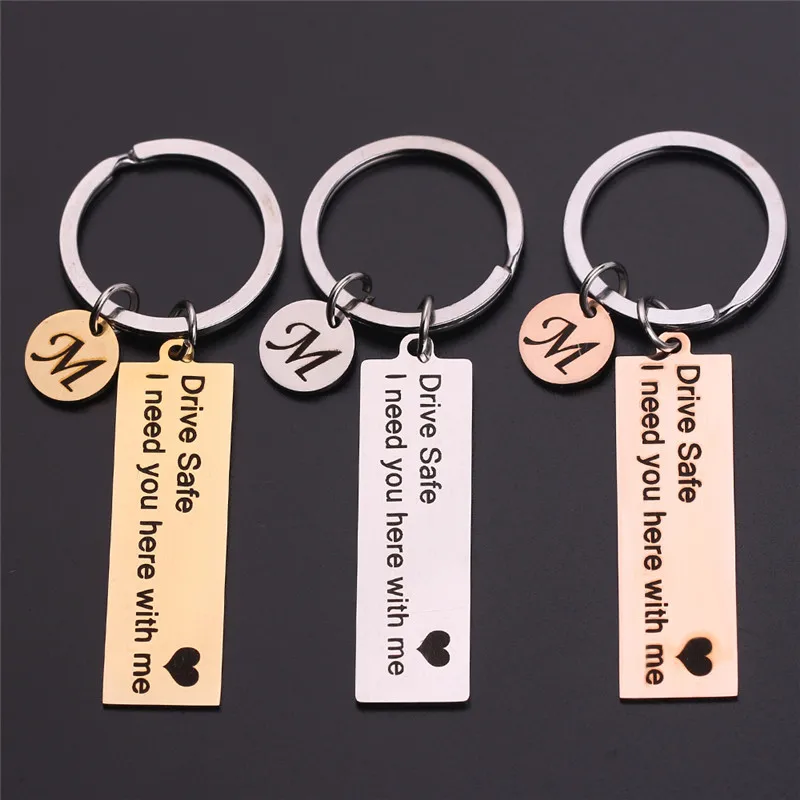 Custom A-Z 26 Initials Letter Engrave Drive Safe Gift For Men Driver Keychain Trinket Car Key Ring Jewelry
Custom A-Z 26 Initials Letter Engrave Drive Safe Gift For Men Driver Keychain Trinket Car Key Ring Jewelry