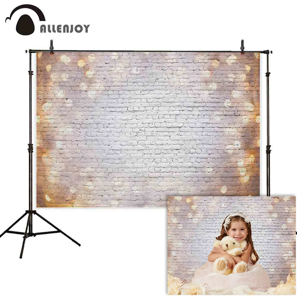 Allenjoy photography backdrop glitter bokeh white vintage brick wall background for photo photophone photocall indoor decoration
Allenjoy photography backdrop glitter bokeh white vintage brick wall background for photo photophone photocall indoor decoration