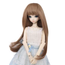 MUZIWIG 1/3 1/4 1/6 BJD Doll Wig Long Bangs Curly Hair Natural Color High Temperature Wavy Wig DIY Doll Accessories For Girl
MUZIWIG 1/3 1/4 1/6 BJD Doll Wig Long Bangs Curly Hair Natural Color High Temperature Wavy Wig DIY Doll Accessories For Girl