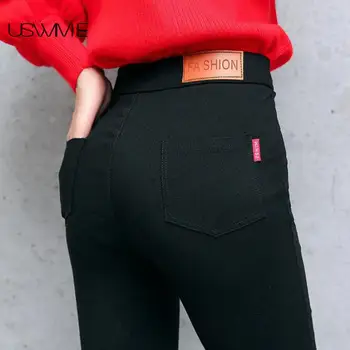 Women Leggings Spring Outside Slim Elastic Black Pencil Pants Solid Color Pockets Comfort Plus Size High Waist Leggings
Women Leggings Spring Outside Slim Elastic Black Pencil Pants Solid Color Pockets Comfort Plus Size High Waist Leggings