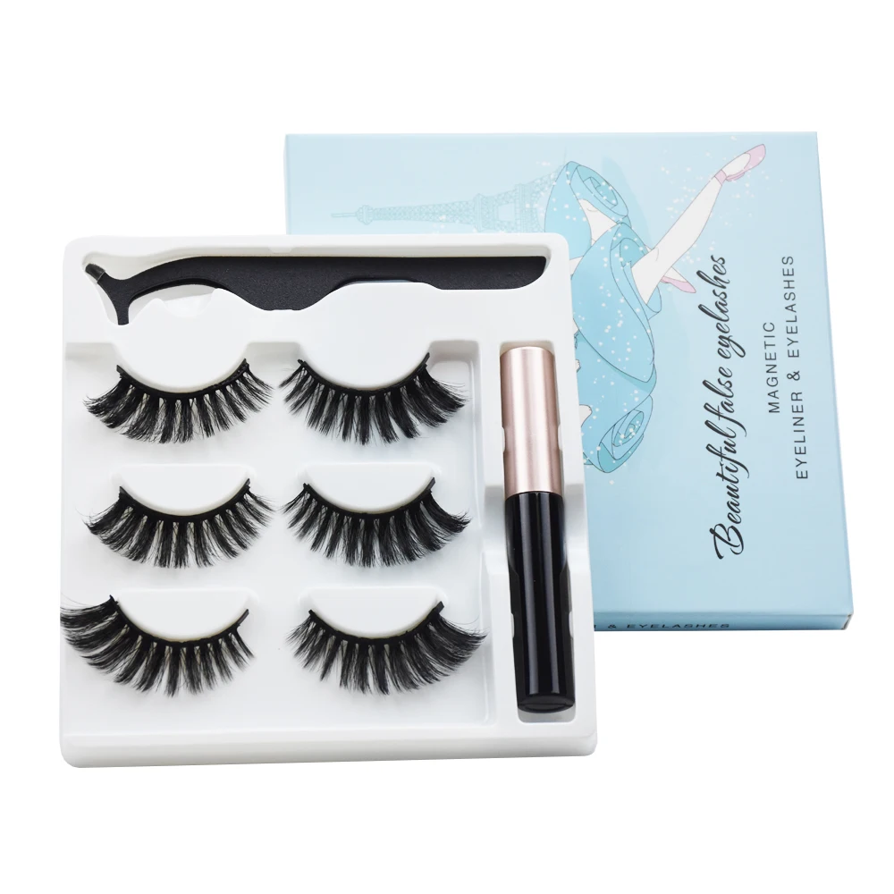 3 Pairs Magnetic Eyelashes 3D Faux Mink Eyelashes Magnet Lashes Magnetic Liquid Eyeliner Magnetic False Eyelashes +tweezer Set
3 Pairs Magnetic Eyelashes 3D Faux Mink Eyelashes Magnet Lashes Magnetic Liquid Eyeliner Magnetic False Eyelashes +tweezer Set