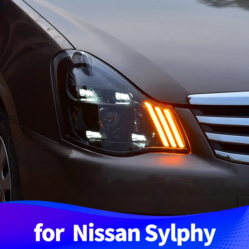 Головной светильник в сборе для Nissan Sentra X Trail 2006 2018 Bluebird Sylphy светодиодный головной