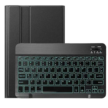 Bluetooth Keyboard Case For iPad 10.2 2019 Removable Backlit Bluetooth Keyboard Case Cover Stand For iPad 10.2 2019 7th#g4