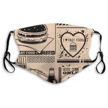 Menu Pattern Anti Pollution Mask for Kids Women Man Comfort Dustproof Mouth Mask with Activated Carbon Filters PM2.5 Air Filter
Menu Pattern Anti Pollution Mask for Kids Women Man Comfort Dustproof Mouth Mask with Activated Carbon Filters PM2.5 Air Filter