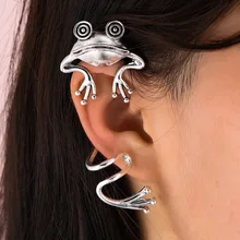 1pc Punk Style Alloy Silver Frog Earring Clip Non-pierced Fashion Big Frog Vintage Earring Retro Women Girls Jewelry
1pc Punk Style Alloy Silver Frog Earring Clip Non-pierced Fashion Big Frog Vintage Earring Retro Women Girls Jewelry