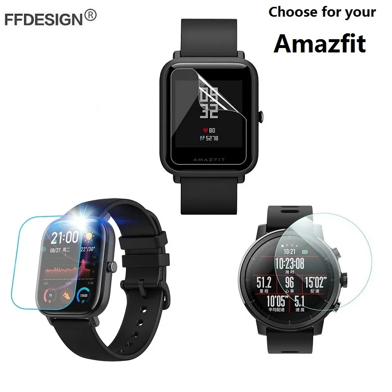 Защитная пленка для Amazfit Bip 3 шт. 2 Stratos GTS GTR 42 мм 47 (не стекло) защитная