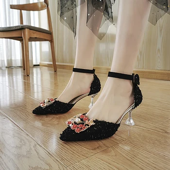 Lucyever Elegant Ladies Crystal Buckle Pointed Toe Pumps 2020 Spring Summer High Heels Sandals Women Wedding Party Shoes Woman
Lucyever Elegant Ladies Crystal Buckle Pointed Toe Pumps 2020 Spring Summer High Heels Sandals Women Wedding Party Shoes Woman