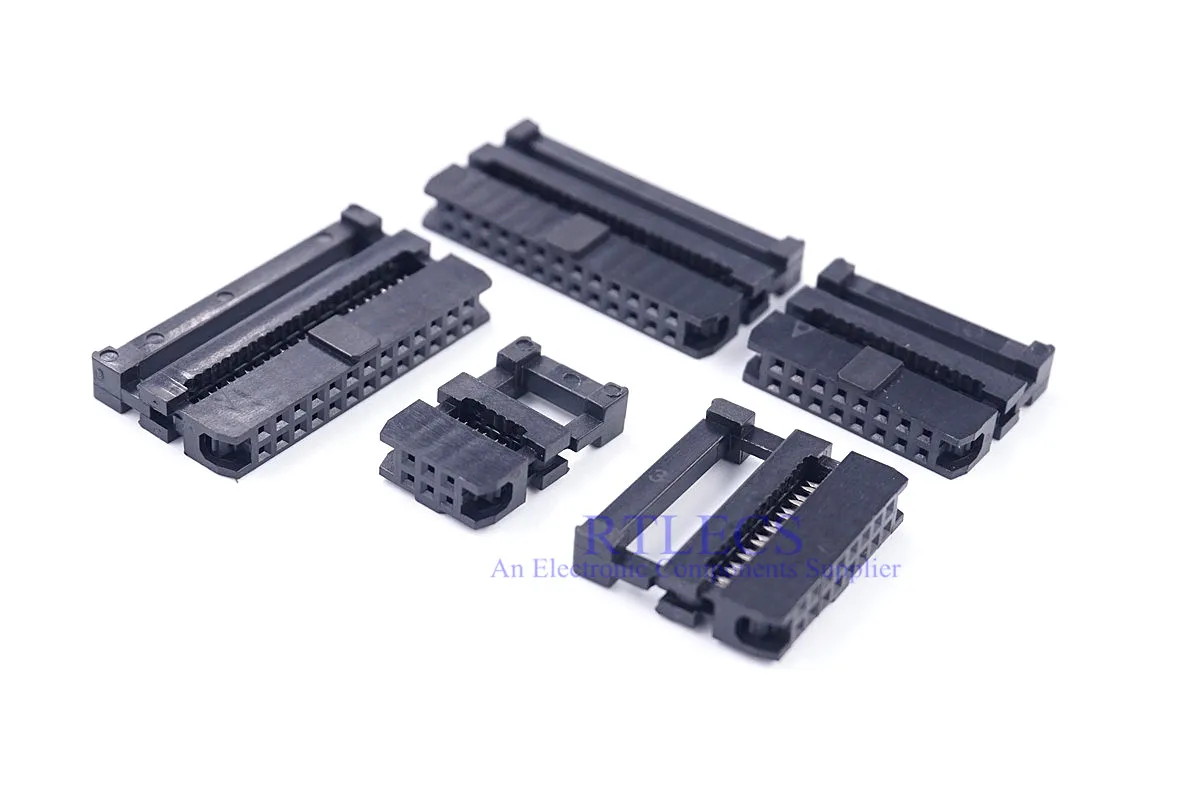 50pcs 0.079" 2.0 mm IDC Socket Female 6 8 10 12 14 16 18 20 24 26 30 34 40 50 60 Pin Rectangular Connector Ribbon Cable 1.00 mm
50pcs 0.079" 2.0 mm IDC Socket Female 6 8 10 12 14 16 18 20 24 26 30 34 40 50 60 Pin Rectangular Connector Ribbon Cable 1.00 mm