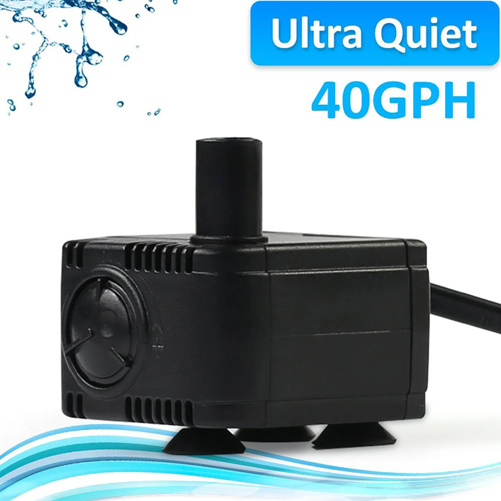 2.5W Ultra Quiet Submersible Aquarium Filter Mini Water Pump for Fish Tank Hydroponic Pond Garden Fountain Adjustable Flow Rate
2.5W Ultra Quiet Submersible Aquarium Filter Mini Water Pump for Fish Tank Hydroponic Pond Garden Fountain Adjustable Flow Rate