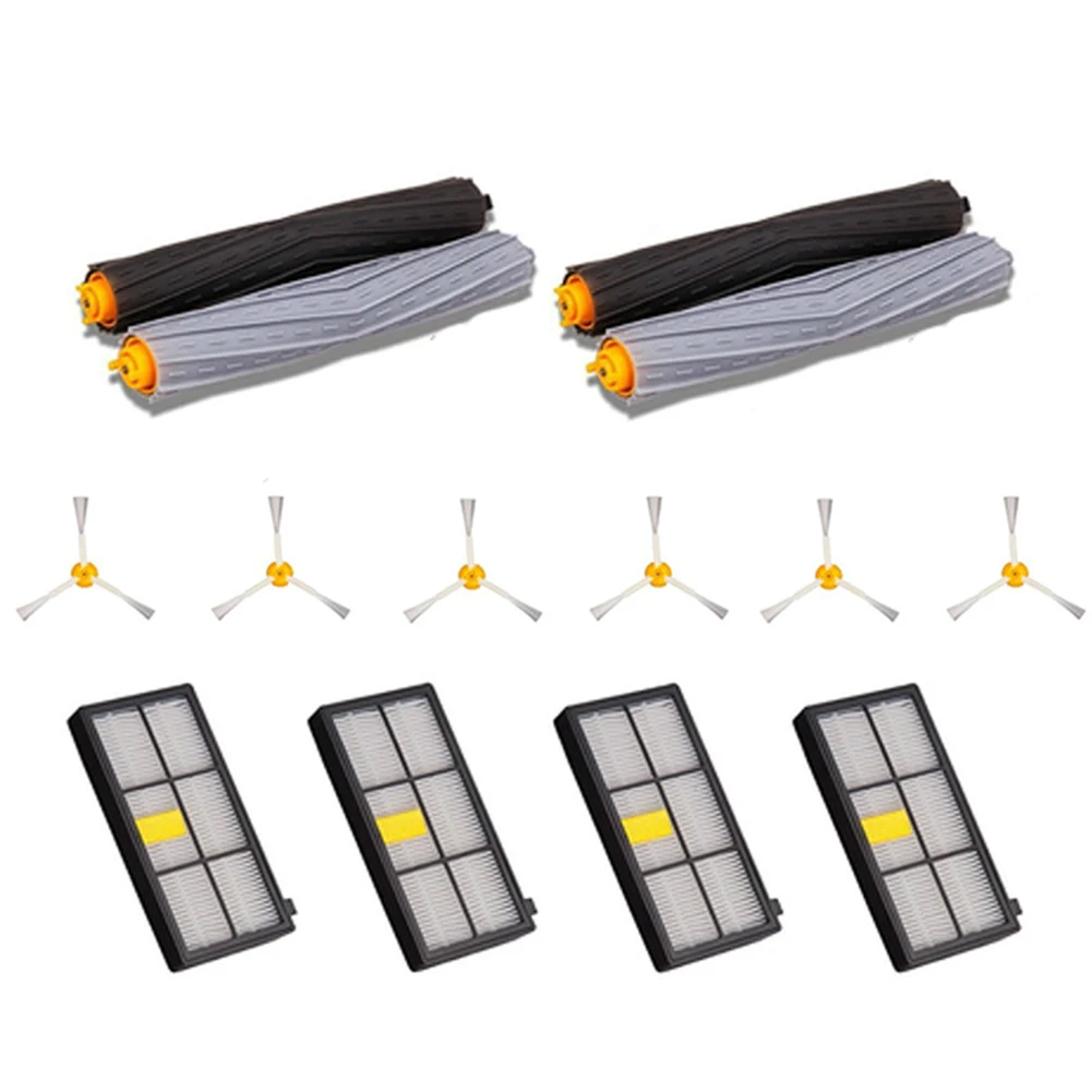 14pcs Brush Kit Wear-resistant Vacuum Cleaner Parts Sweeper Side Durab Extractor 800 900 Series HEPA Filter For IRobot Roomba 
14pcs Brush Kit Wear-resistant Vacuum Cleaner Parts Sweeper Side Durab Extractor 800 900 Series HEPA Filter For IRobot Roomba