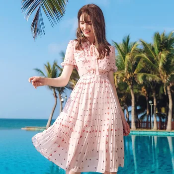 BGW HT576 Pink Chiffon Pleat Floral Print Summer Women Dresses Short Sleeves Cocktail Party Dress High Neck Dress 2020
BGW HT576 Pink Chiffon Pleat Floral Print Summer Women Dresses Short Sleeves Cocktail Party Dress High Neck Dress 2020
