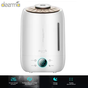Deerma Air Humidifier Ultrasonic Fog 5L Quiet Aroma Mist Maker LED Touch Screen Timing Function Home Water Diffuser
Deerma Air Humidifier Ultrasonic Fog 5L Quiet Aroma Mist Maker LED Touch Screen Timing Function Home Water Diffuser