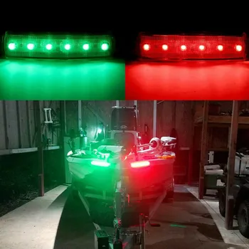 Marine Boat Navigation 6LED Lights Red Green Lamp Set DC12V Exterior Parts Waterproof Dustproof Anti-Collision Replacement
Marine Boat Navigation 6LED Lights Red Green Lamp Set DC12V Exterior Parts Waterproof Dustproof Anti-Collision Replacement