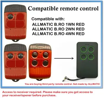 ALLMATIC B.RO WN RED BRO1WN, BRO 2WN, BRO4WN Compatible Remote control duplicator
ALLMATIC B.RO WN RED BRO1WN, BRO 2WN, BRO4WN Compatible Remote control duplicator