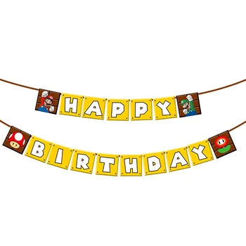 Super Mario Banner Superhero Maker Game Ballons Happy Birthday Banner Baby Shower Party Decorations Luigi Bros 
Super Mario Banner Superhero Maker Game Ballons Happy Birthday Banner Baby Shower Party Decorations Luigi Bros