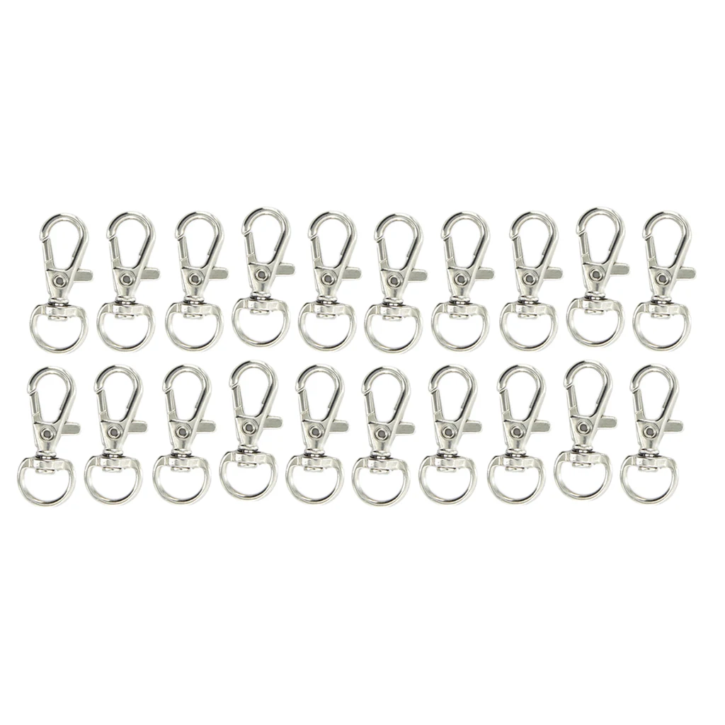 20pcs Swivel Trigger Clips Snap Hooks Lobster Clasps Keychain Bag Hooks DIY 20pcs Swivel Trigger Clips Snap Hooks Lobster Clasps Keychain Bag Hooks DIY