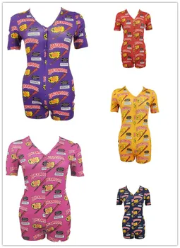 Women'S Short Summer Short-Sleeved Deep V Sexy Bodysuit Women Pajamas Cartoon Pattern Swimsuit 2020 New Female Body Shein Mujer
Women'S Short Summer Short-Sleeved Deep V Sexy Bodysuit Women Pajamas Cartoon Pattern Swimsuit 2020 New Female Body Shein Mujer