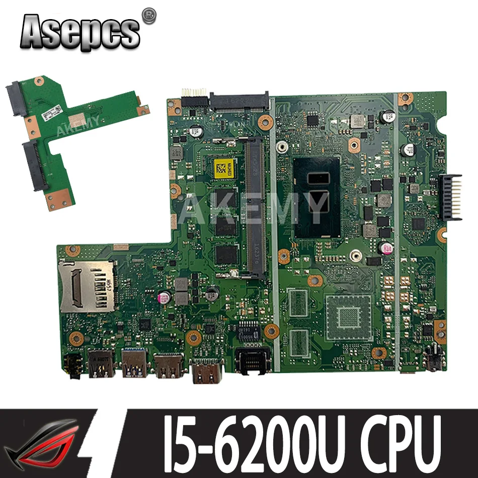 Для Asus X541UA X541UAK X541UVK X541UJ X541UV X541U F541U R541U Материнская плата ноутбука с 8 ГБ