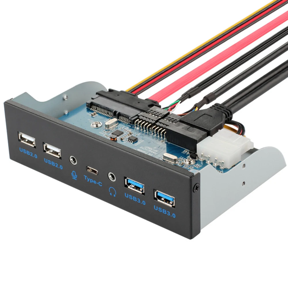 USB 2.0 USB 3.0 3.5mm Audio Front Panel USB3.0 Hub Splitter Internal Combo Bracket Adapter for Desktop 3.5 Inch Floppy Bay
USB 2.0 USB 3.0 3.5mm Audio Front Panel USB3.0 Hub Splitter Internal Combo Bracket Adapter for Desktop 3.5 Inch Floppy Bay