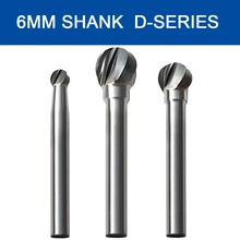 6mm Shank Tungsten Steel Grinding Head Carbide Rotary File Milling Cutter 6-16mm Head for Grinding Metal Wood Carving Accessorie
6mm Shank Tungsten Steel Grinding Head Carbide Rotary File Milling Cutter 6-16mm Head for Grinding Metal Wood Carving Accessorie