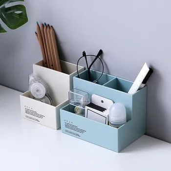 Multi-function Plastic Desktop Storage Box Saving Space Makeup Organizer Box pen holder Stationery Storage Box Home decor
Multi-function Plastic Desktop Storage Box Saving Space Makeup Organizer Box pen holder Stationery Storage Box Home decor
