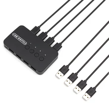 USB kvm Switch For 4 Computer Hosts share Four USB Devices U disk Mouse Keyboard Printer Xiaomi Mi Box USB Hub
USB kvm Switch For 4 Computer Hosts share Four USB Devices U disk Mouse Keyboard Printer Xiaomi Mi Box USB Hub
