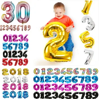 32 40 inch Large Number Foil Balloon Rose Gold Silver Big Number Balloons Birthday Party Decoration Wedding Inflatable Air Ball
32 40 inch Large Number Foil Balloon Rose Gold Silver Big Number Balloons Birthday Party Decoration Wedding Inflatable Air Ball
