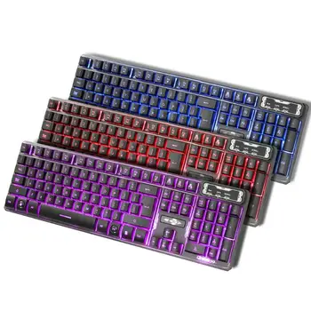 USB Wired Gaming Keyboard Adjustable LED Backlight Gaming Keyboard for PC Computer
USB Wired Gaming Keyboard Adjustable LED Backlight Gaming Keyboard for PC Computer