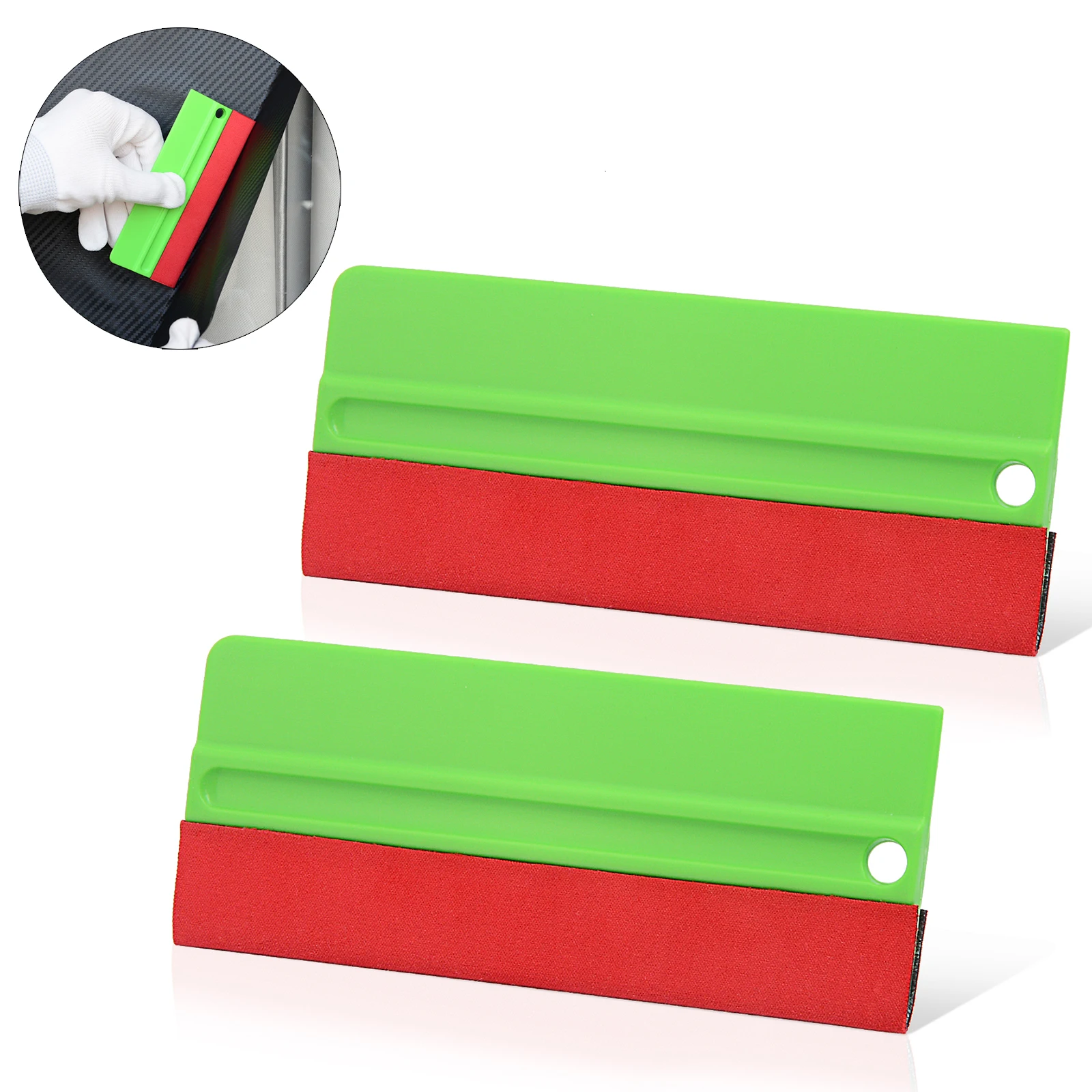 EHDIS 2PCS Fiber Foil Vinyl Film Scraper Wrap Sticker Edged Felt Squeegee Window Tint Cleaning Tool Car Styling Auto Accessories
EHDIS 2PCS Fiber Foil Vinyl Film Scraper Wrap Sticker Edged Felt Squeegee Window Tint Cleaning Tool Car Styling Auto Accessories