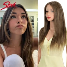 Sleek Blonde Highlight Lace Front Wig For Women Straight Real Remy Brazilian Hair Lace Wigs 13x5x2 Red Ombre Colored Lace Wigs
Sleek Blonde Highlight Lace Front Wig For Women Straight Real Remy Brazilian Hair Lace Wigs 13x5x2 Red Ombre Colored Lace Wigs