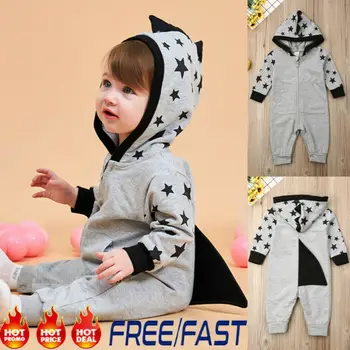 Top Baby Kids Boys Girls Infant Dinosaur Clothes Hoodie Jumpsuit Bodysuit Star Printed Cotton Outfit Set 0-24M
Top Baby Kids Boys Girls Infant Dinosaur Clothes Hoodie Jumpsuit Bodysuit Star Printed Cotton Outfit Set 0-24M