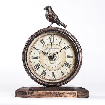 Retro Clock Clock Living Room Clock Vintage Clock Decoration Desktop Desktop Mute Clock Pendulum Clock Household Table 
Retro Clock Clock Living Room Clock Vintage Clock Decoration Desktop Desktop Mute Clock Pendulum Clock Household Table