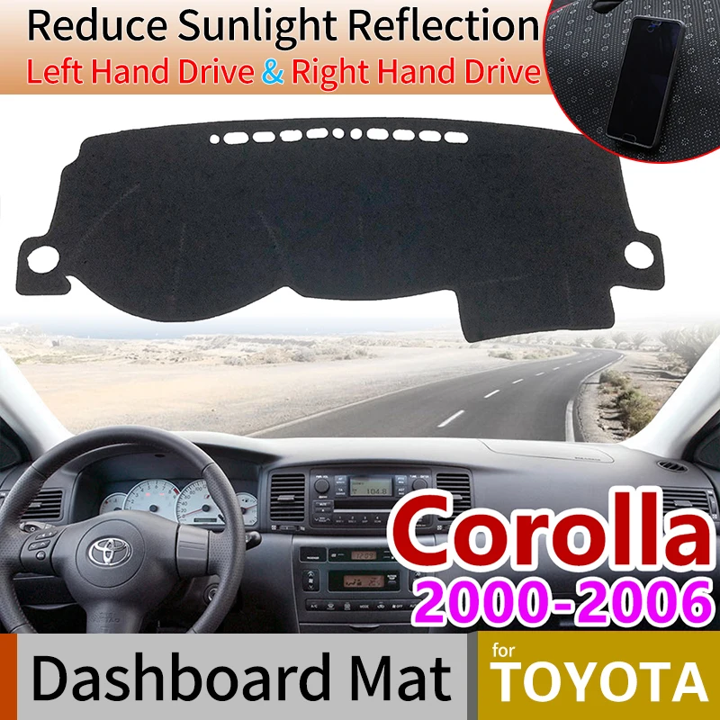 for Toyota Corolla E120 E130 2000 2001 2002 2003 2004 2005 2006 Anti-Slip Mat Dashboard Cover Cape Pad Sunshade Car Accessories
for Toyota Corolla E120 E130 2000 2001 2002 2003 2004 2005 2006 Anti-Slip Mat Dashboard Cover Cape Pad Sunshade Car Accessories