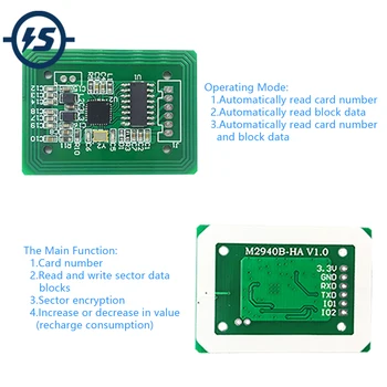 3.3V IC Card Read-Write Module UART TTL Interface RFID 13.56MHz Tag Card Reader Module Support S50/S70/ISO1443A Sensor Card
3.3V IC Card Read-Write Module UART TTL Interface RFID 13.56MHz Tag Card Reader Module Support S50/S70/ISO1443A Sensor Card