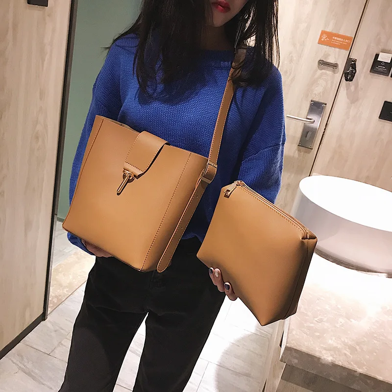 CHIC Bucket Bag Women's 2018 New Style Korean-style Versatile Fashion Shoulder Big Bag Wide-Strap Picture Shoulder Bag 
CHIC Bucket Bag Women's 2018 New Style Korean-style Versatile Fashion Shoulder Big Bag Wide-Strap Picture Shoulder Bag