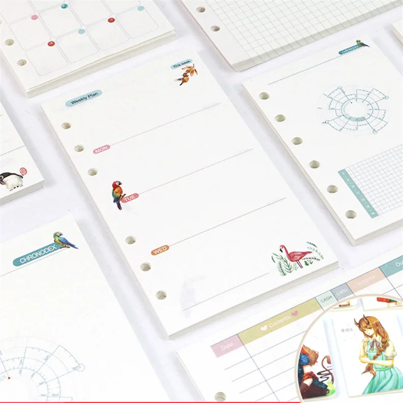 6 Holes Forest Series Loose Leaf Notebook Lattice Refills A5 A6 Inner Page Inside Paper Dairy Weekly Monthly Plan
6 Holes Forest Series Loose Leaf Notebook Lattice Refills A5 A6 Inner Page Inside Paper Dairy Weekly Monthly Plan