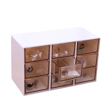 Jewelry Storage Box Nine Drawers Dust-proof Easy Convenient Lightweight Cosmetic Jewelry Box Finishing Box 16.4x7.8x10cm
Jewelry Storage Box Nine Drawers Dust-proof Easy Convenient Lightweight Cosmetic Jewelry Box Finishing Box 16.4x7.8x10cm