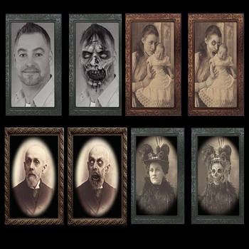 38*25CM PVC Changing Face Ghost Mask Frame 3D Ghost Photo Frame Horror Pictures Halloween Party Decoration Props Haunted House
38*25CM PVC Changing Face Ghost Mask Frame 3D Ghost Photo Frame Horror Pictures Halloween Party Decoration Props Haunted House