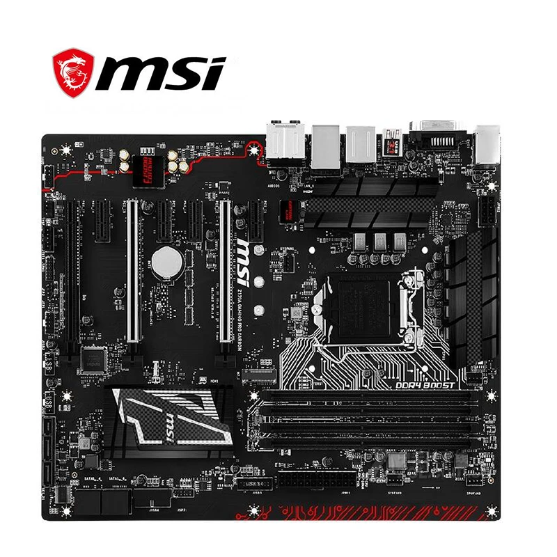 Для MSI Z170A GAMING PRO карбоновая материнская плата LGA 1151 DDR4 для Intel Z170M десктопная SATA III