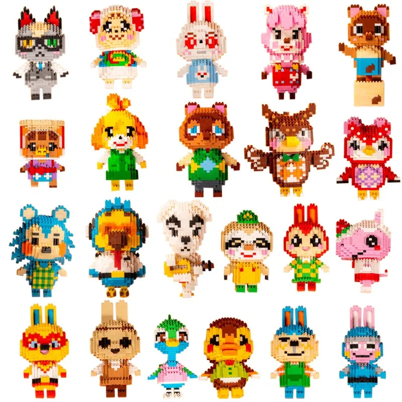 22 styles Animal Crossing Blocks Judy Dom Coco Roald Celeste Dodo Blathers Molly Tom Nook Blocks Toys Souvenir model party gift
22 styles Animal Crossing Blocks Judy Dom Coco Roald Celeste Dodo Blathers Molly Tom Nook Blocks Toys Souvenir model party gift