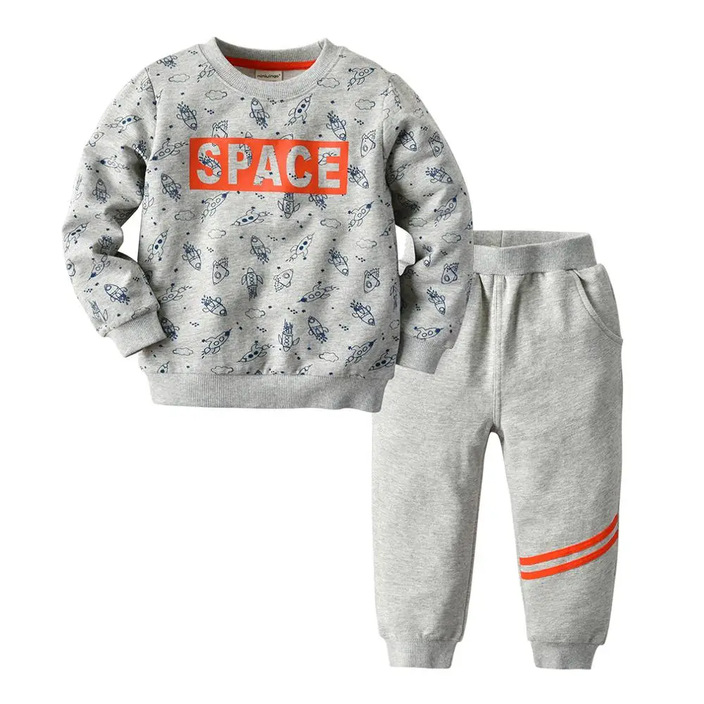 Autumn Children Clothes For Boys Gray Letter Tops Pants Kids Tracksuit Sets 1-5 Year Toddler Boy Casual Outfits Baby Clothing
Autumn Children Clothes For Boys Gray Letter Tops Pants Kids Tracksuit Sets 1-5 Year Toddler Boy Casual Outfits Baby Clothing