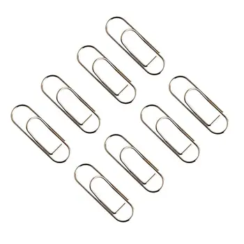 

8pcs Metal Paper Clip Convenient Practical Portable Useful Lovely Bookmarks File Clamps Paper Clips for School Home Office