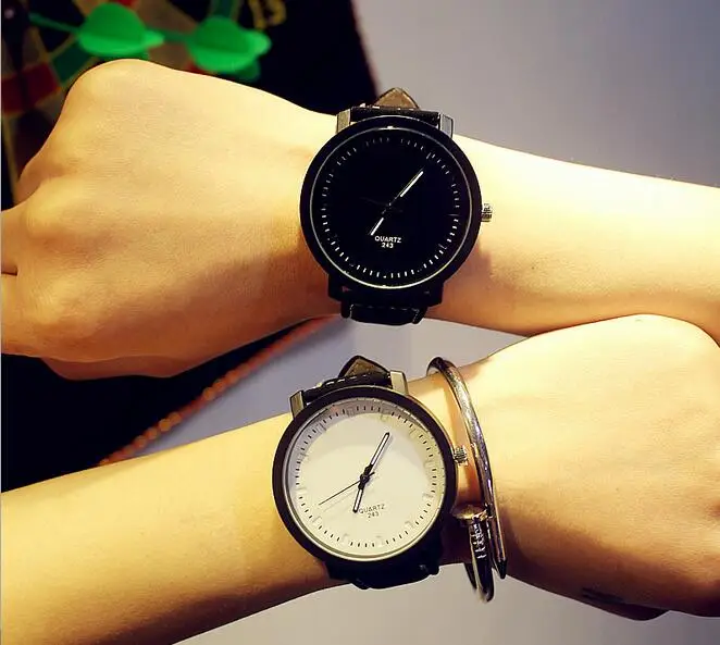 Высококачественные парные кварцевые часы из сплава модные повседневные Простые