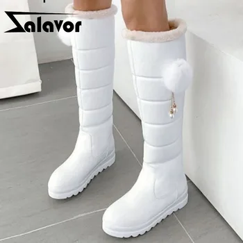 ZALAVOR 2020 Ladies Plush Fur Knee High Boots Keep Warm Hot Sale Winter Snow Boots Casual Platform Footwear Size 32-43
ZALAVOR 2020 Ladies Plush Fur Knee High Boots Keep Warm Hot Sale Winter Snow Boots Casual Platform Footwear Size 32-43